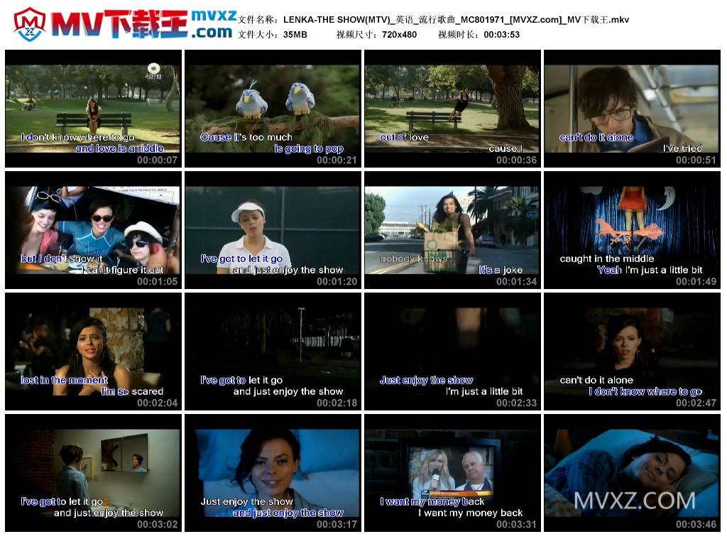 LENKA-THE SHOW(MTV)_英语_流行歌曲_MC801971